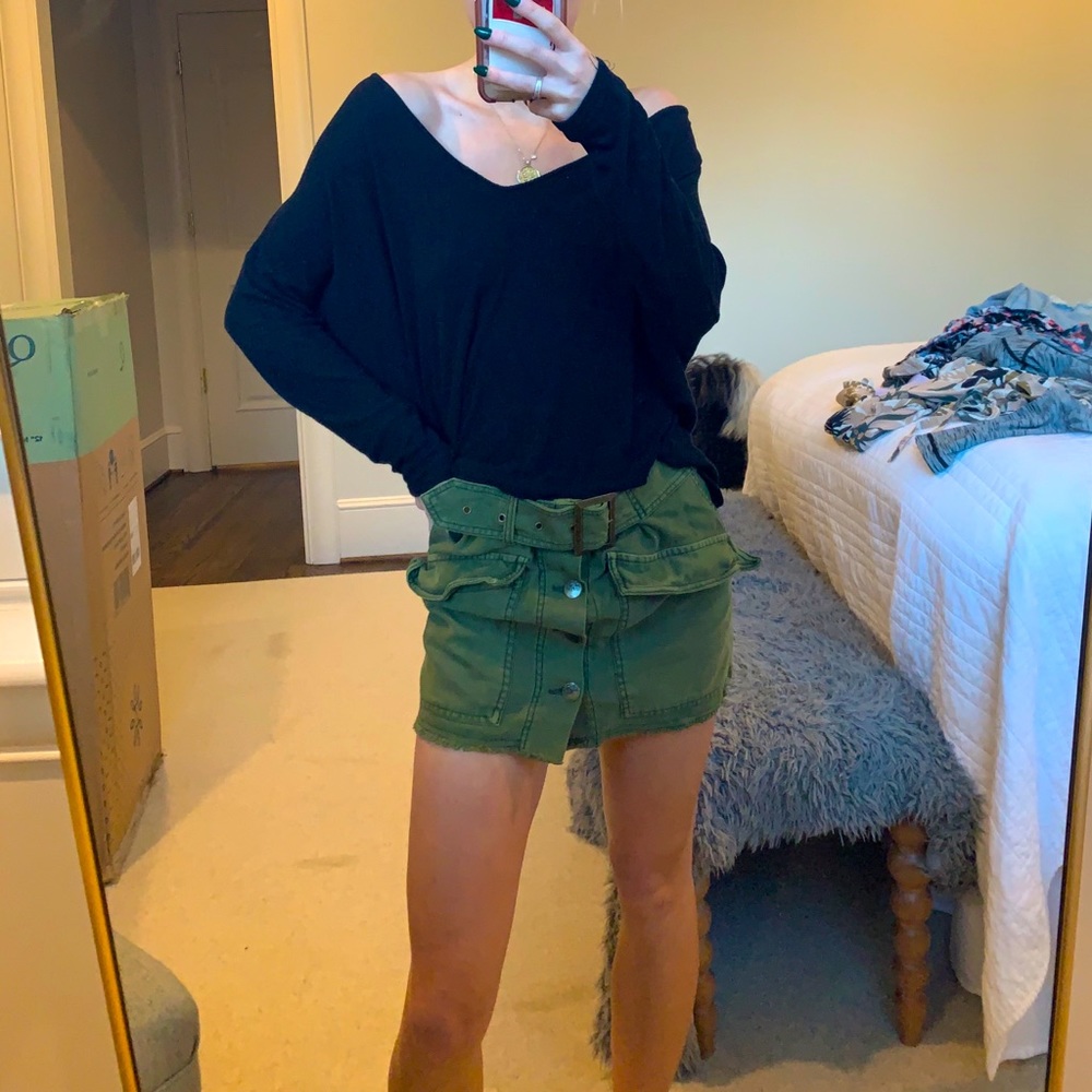 Free people mini skirt cargo